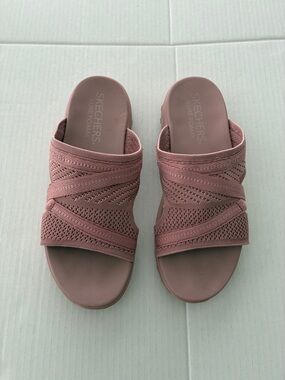 Skechers Go Walk Sandals Slides Pink Women’s SZ 9